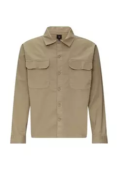 Рубашка RELAXED FIT QS, светло-коричневый