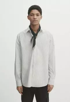 Рубашка RELAXED-FIT STRIPED Massimo Dutti, цвет beige