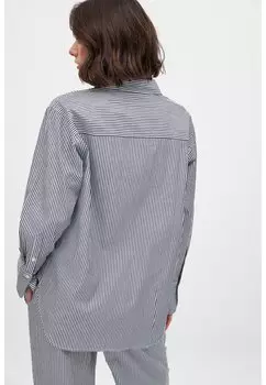 Рубашка RELAXED NA-KD, цвет Navy Stripe