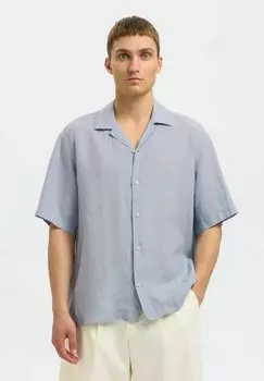 Рубашка RELAXKYLIAN MIX SS RESORT Selected Homme, серый