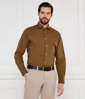 Рубашка remiton_m Regular fit Boss Orange, хаки