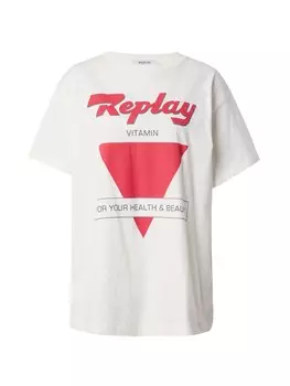 Рубашка REPLAY, натуральный белый