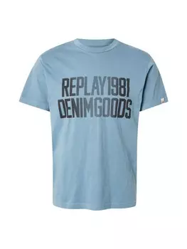 Рубашка REPLAY, светло-синий