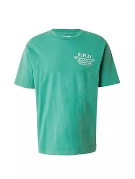 Рубашка REPLAY, зеленый