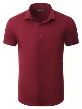 Рубашка RESLAD, бордовый