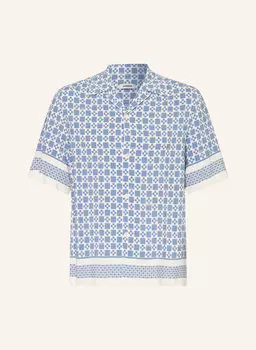 Рубашка Resort облегающего кроя из атласа Sandro, мультиколор