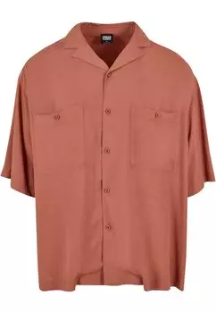 Рубашка Resort Urban Classics, цвет terracotta