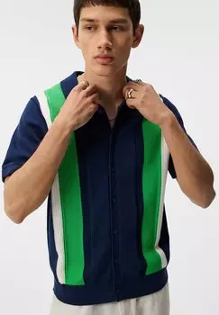 Рубашка Reymond Structure J.LINDEBERG, усадьба синяя