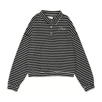 Рубашка Rhude Stripe Rugby Shirt, черный
