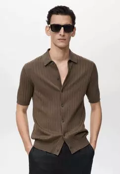 Рубашка RIBBI Mango, коричневый