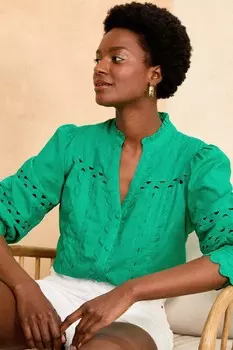 Рубашка Ric Rac с V-образным вырезом Love & Roses, зеленый