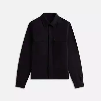 Рубашка Rick Owens Camicia Cropped Work Shirt, черный
