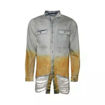 Рубашка Rick Owens DRKSHDW Denim Outershirt, синий