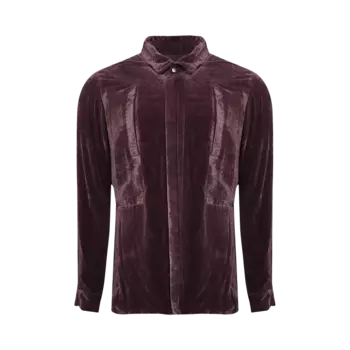 Рубашка Rick Owens Fogpocket Long-Sleeve 'Amethyst', фиолетовый