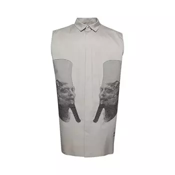 Рубашка Rick Owens Ron Jumbo Outershirt, белый