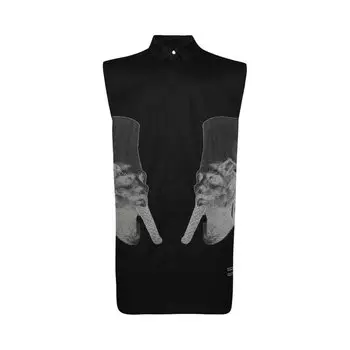 Рубашка Rick Owens Ron Jumbo Outershirt, черный