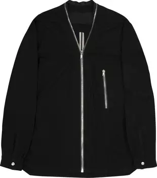 Рубашка Rick Owens Zip Larry Shirt 'Black', черный
