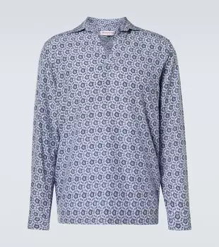 Рубашка Ридли Orlebar Brown, цвет azul blue