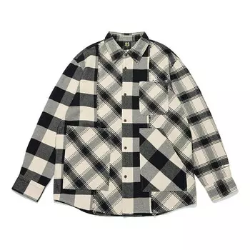 Рубашка rijindoujin casual клетчатая рубашка Li-Ning, серый