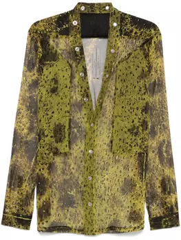 Рубашка Рика Оуэнса Ларри Фогпокета Rick Owens, зеленый