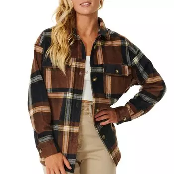Рубашка Rip Curl Sun Club Flannel, цвет Brown