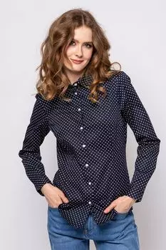 Рубашка Рита из хлопка Heavy Tools, синий