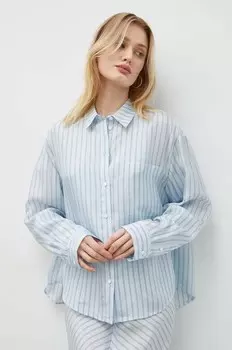 Рубашка River River из шелка Herskind, синий