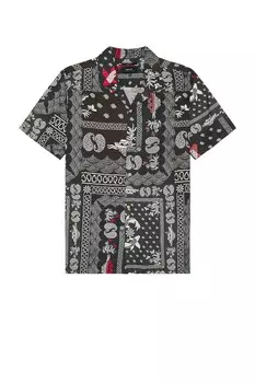 Рубашка ROARK Gonzo Short Sleeve, цвет Black And White