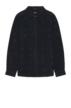 Рубашка ROARK Long Sleeve Button Down, темно-синий