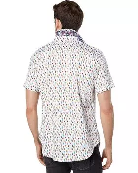 Рубашка Robert Graham Coral Brews Short Sleeve Woven Shirt, мульти