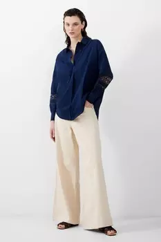 Рубашка Родос с вышивкой French Connection, синий