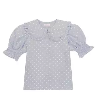 Рубашка Ромина из хлопка La Coqueta, синий