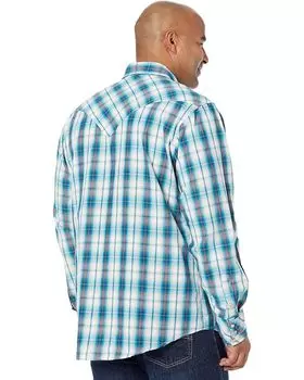 Рубашка Roper Diamond Dobby Plaid Shirt, синий