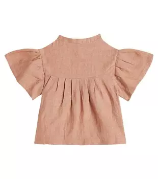 Рубашка Rosalie из смесового льна Donsje, оранжевый