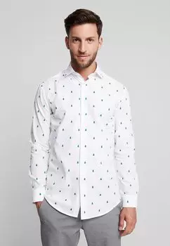 Рубашка РОЖДЕСТВЕНСКИЕ Ёлки TAILORED FIT OppoSuits, белый