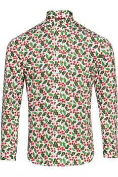 Рубашка рождественская Christmas Shop с принтом, мультиколор