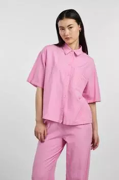 Рубашка - Розовая - Классический крой PIECES, розовый