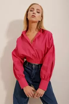 Рубашка - Розовая - Классический крой Trend Alaat Stili, розовый