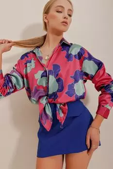 Рубашка - Розовая - Классический крой Trend Alaat Stili, розовый