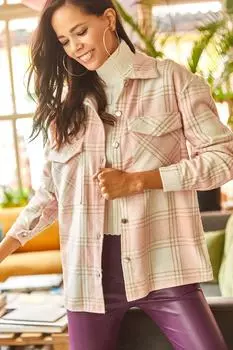 Рубашка - Розовый - Свободный крой Olalook, розовый