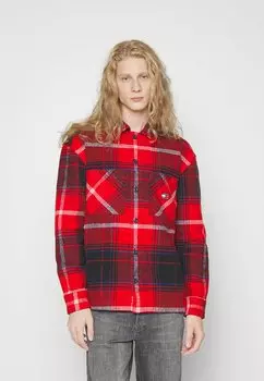 Рубашка РУБАШКА Tommy Jeans, темно-малиновый