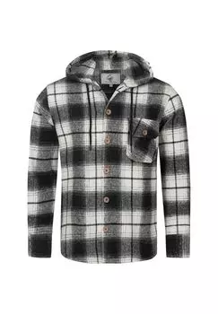 Рубашка Рубашка в клетку с капюшоном Rock Creek, черный