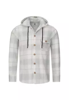 Рубашка Рубашка в клетку с капюшоном Rock Creek, серый