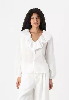 Рубашка RUFFLE TRIM GAP, слоновая кость