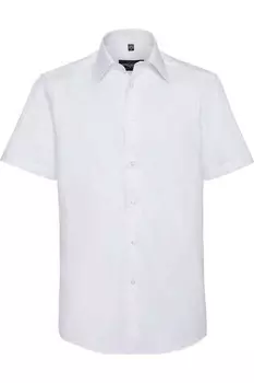 Рубашка Russell Collection Oxford с короткими рукавами, белый