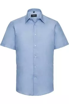 Рубашка Russell Collection Oxford с короткими рукавами, синий