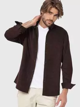 Рубашка ryan с длинными рукавами Indicode, коричневый
