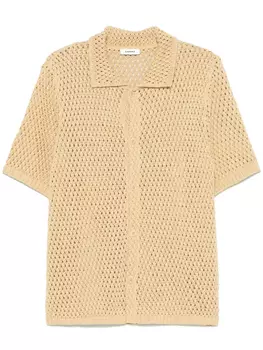 Рубашка рыхлой вязки SANDRO, коричневый