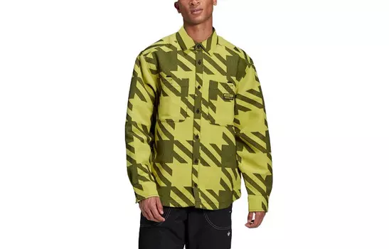 Рубашка RYV мужская зеленая Adidas Originals, зеленый