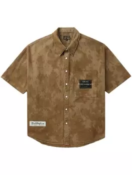 Рубашка с абстрактным принтом izzue, бежевый